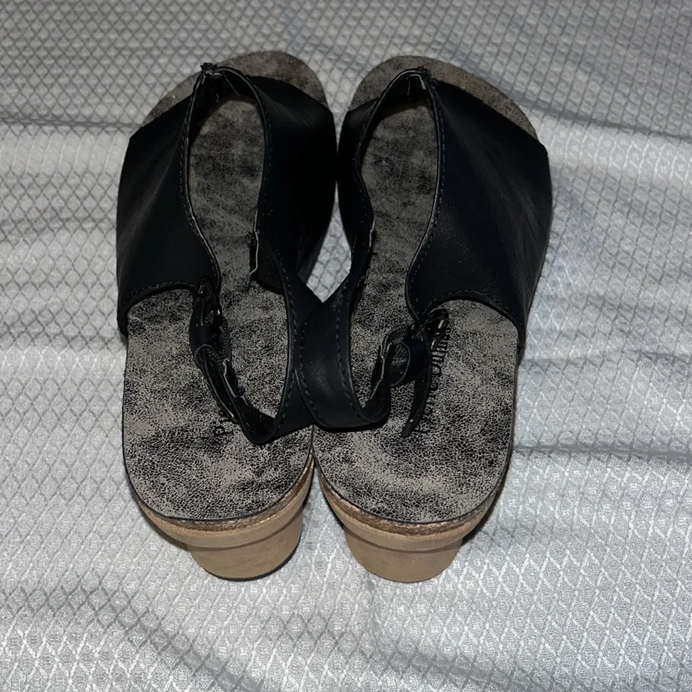 Pierre Dumas | Black Marbled Hester Wedge Peep-Toe Sandal - Women - Picture 12 of 12